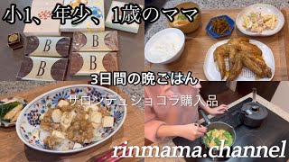 【三児ママの日常】子供達に作る3日間の夜ご飯🍚念願のベルナシオンのパレドールを食べました🍫サロンドショコラ購入品⭐️ [upl. by Methuselah]