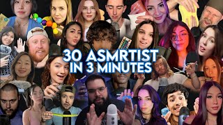 ASMR 30 Asmrtist in 3 Minutes  Fast ASMR Compilation [upl. by Laiceps782]