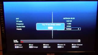 Amiko Micro HD Satellite Receiver  Manually Tune in Satellite Channel [upl. by Lowenstern]