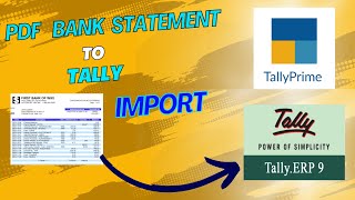 PDF Bank Statement Import To Tally  Accounting EasyampFast  Commerce Account education tally [upl. by Kory289]