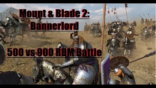 Mount and Blade 2 Bannerlord  A 500 vs 900 RBM battle [upl. by Atnauq]