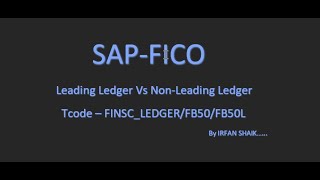 Leading Ledger Vs Non Leading Ledger [upl. by Sicular]