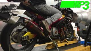 Suzuki GSXR1000 K5 Dyno Power Run P3 Tuning Liverpool anodised frame [upl. by Mcleroy682]