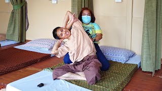 I got Super Strong THAI MASSAGE for my Chronic Back Pain [upl. by Doughty]