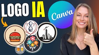 Como Criar Logo no Canva Com Inteligência Artificial GRÁTIS✅ [upl. by Kirschner]