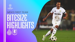 BITESIZE HIGHLIGHTS  Club Brugge v Aston Villa [upl. by Meekyh585]