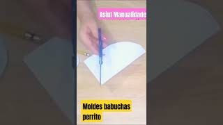 moldes para babuchas pantuflas de perrito infantiles niño niña shortvideo tutorial diy [upl. by Soisanahta]