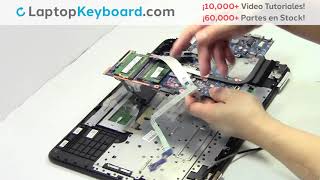 Instalar HP Pavilion 15au123ca teclado de computadora portátil  Reparar Reemplazar 15AB 15BK [upl. by Lalage]