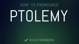 🔴 Ptolemy  How to pronounce Ptolemy [upl. by Lanfri579]