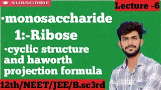 Biomolecules carbohydrates monosaccharideRibose  12th \ neet \jee \bsc3rd by prrem sir [upl. by Sivra]