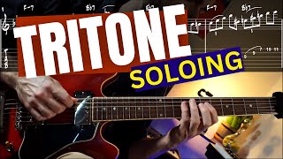 How to Solo Using Tritone Subs  GUITAR LESSON [upl. by Zenger]