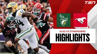 Edmonton Elks vs Calgary Stampeders  CFL HIGHLIGHTS [upl. by Tillman761]