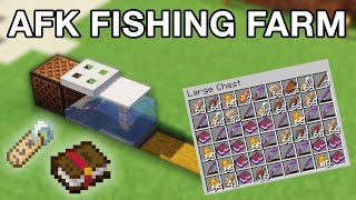 Minecraft AFK Fishing Farm  Simple and Fast [upl. by Arlon]