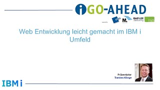 Web Entwicklung leicht gemacht im IBM i Umfeld [upl. by Ignacio794]