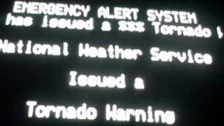 Emergency Alert System Tornado Warning [upl. by Sabine90]