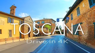 Tuscany Italy Scenic drive in 4K Driving to the Val dOrcia [upl. by Knox49]