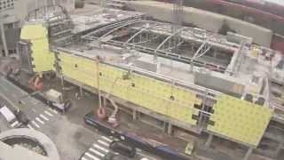 College Football Hall of Fame  Construction Timelapse Webcam 3252014 [upl. by Feune]