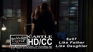 Castle 6x07 End Scene quotLike Father Like Daughterquot Beckett amp Alexis Hug Castle Is Happy HDCC [upl. by Ennyleuqcaj]