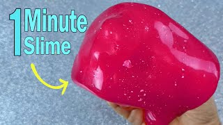 How to Make 1 Minute Water Slime at Home Glossy [upl. by Halfon]