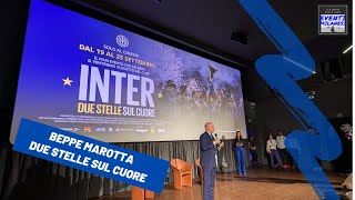 Beppe Marotta presenta il film evento sullInter quotDue stelle sul cuorequot [upl. by Speroni220]