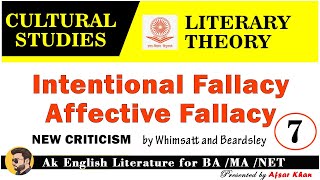 Intentional Fallacy and Affective Fallacy  Intentional Fallacy and Affective Fallacy by Whimsatt [upl. by Analle]