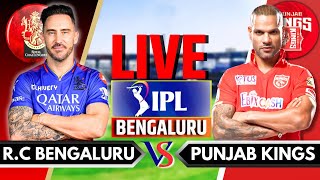 IPL 2024 Live RCB vs PBKS Live Match  IPL Live Score amp Commentary  Bangalore vs Punjab Live Match [upl. by Leinod]