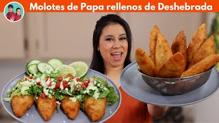 Sera la Unica Receta de MOLOTES Necesitas en tu Vida 😋 Molotes de masa con papa y queso rellenos [upl. by Ahseia433]