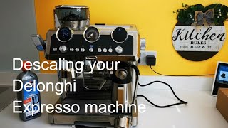 HOW TO  Run  Fix Stuck descaling program on Delonghi La Specialista Maestro coffee Machine [upl. by Acisset]