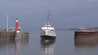 MV Balmoral in Watchet Harbour [upl. by Neetsirk]