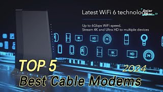 TOP 5 Best Cable Modems 2024 [upl. by Esyned]