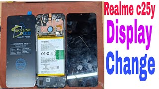 realme c25y display replacement [upl. by Grissel187]