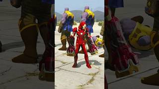 THANOS VS AVENGERS  POWER BATTLE  Shorts  GTA5  Marvel [upl. by Ronnie]