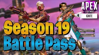 Complete Battle Pass showcase Apex Legends season 19 [upl. by Fiester]