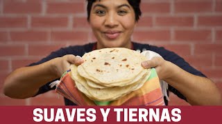 Como Hacer Tortillas de Harina muy fáciles y suaves  Flour Tortillas [upl. by Netsew586]