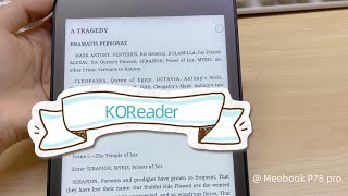 KOReader  App  Ebook reader  Ebooks  Meebook  P78 Pro Test [upl. by Spence]