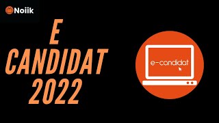 Sinscrire et Postuler Ecandidat 2022  Partie 1 [upl. by Brendin587]