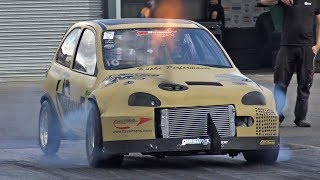 750HP B204 Powered Corsa B at Santa Pod Raceway [upl. by Sanoj]