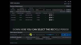 TVT VIDEO STORAGE CALCULATOR [upl. by Maloy354]