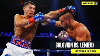 FULL FIGHT  Gennadiy quotGGGquot Golovkin vs David Lemieux DAZN REWIND [upl. by Michelle652]