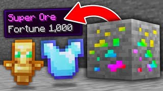 MINECRAFT BUT ORES DROPS SUPER OP ITEMS🤑 [upl. by Kciwdahc]