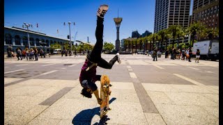 Skateboard Parkour in 8k  Streets of San Francisco [upl. by Falda]