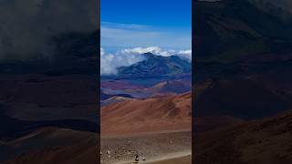 Visiting spectacular Haleakala like a different planet 💚❤️💙 haleakala maui volcano mountain [upl. by Zimmerman]