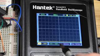 2 CH oscilloscope measurement of Op Amp Voltage Follower made with LM358 Operational Amplifier [upl. by Bishop]