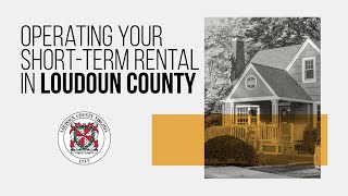 Operating a shortterm residential rental in Loudoun County [upl. by Atinot]