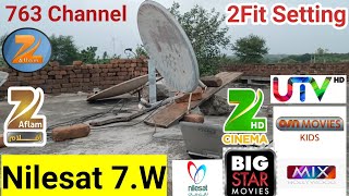 nilesat dish Setting  Nilesat 7West On Full Time in 2Fit Dish Network Setting [upl. by Ennis517]