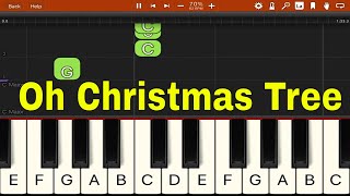 Oh Christmas Tree Piano Solo Melody  Easy [upl. by China]