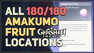 All 180 Amakumo Fruit Locations Genshin Impact [upl. by Vernor437]