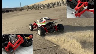 3D PRINTING TAMIYA THE GRASSHOPPER HYDRAULIC SUSPENSION SYSTEM UPGRADES TEST NO58346 [upl. by Collar]