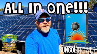 Sungold Power ALL IN ONE InverterCharge Controller Powers Camp [upl. by Aerdnaid]