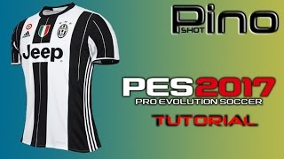 Edit Juventus FC Home Kit  PES 2017 Tutorial [upl. by Aziza]